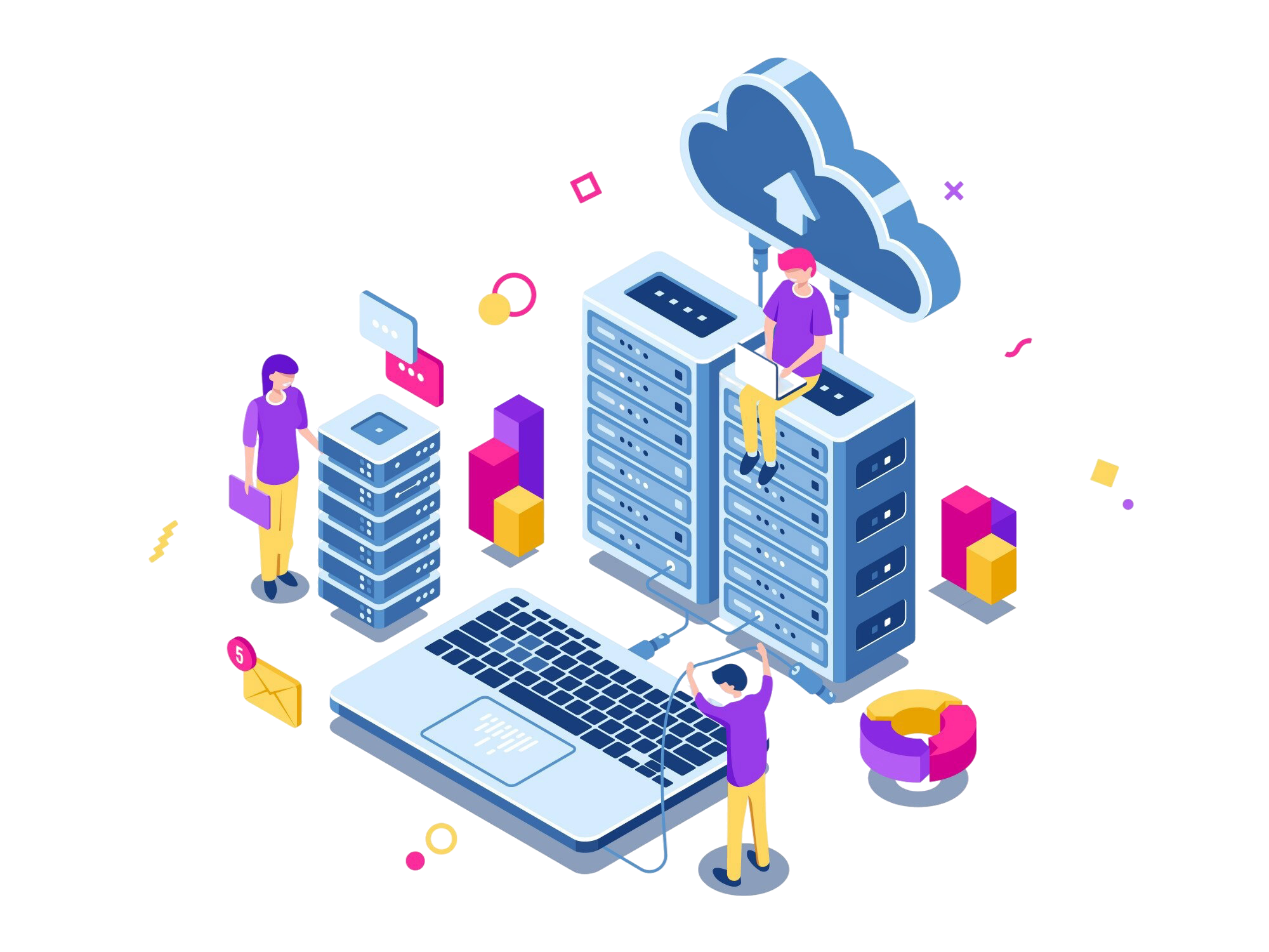The Art of Drawing Readers In: Your attractive post title goes here Big Data Center Server Room Rack Engineering Process Teamwork Computer Technology Cloud Storage 1